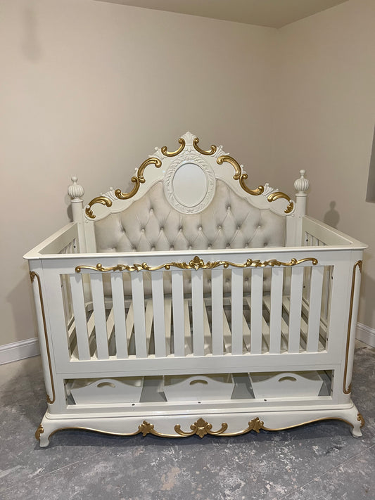 Cream & Gold Cot